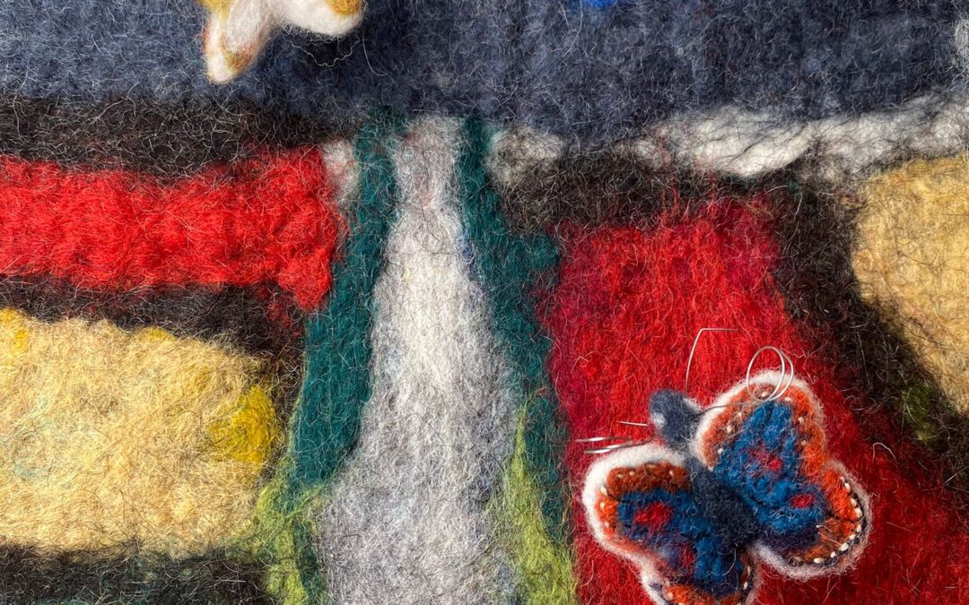 Workshop Bloemen en insecten vilten